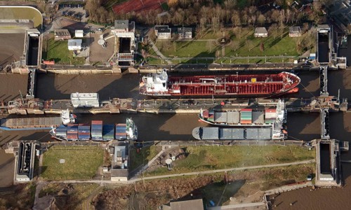 Lock of the Kiel Canal