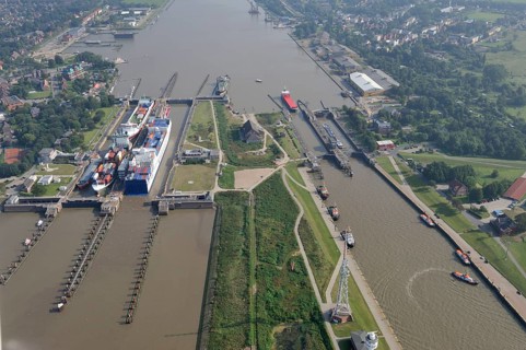 Lock of the Kiel Canal