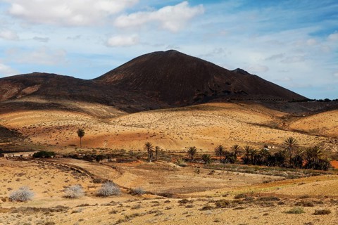 Desert landscape in Valles de Ortega