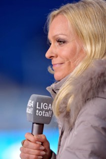 Presenter Valeska Homburg of the show LIGA Total
