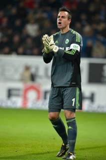 Goalkeeper Diego Benaglio of VfL Wolfsburg