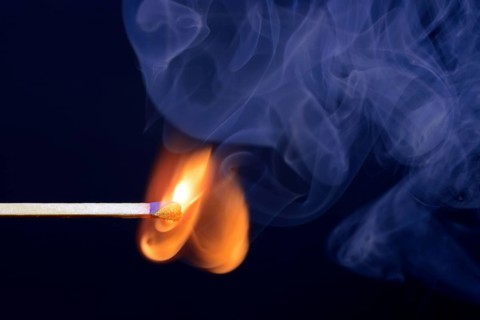 Match being lit