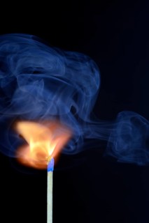 Match being lit