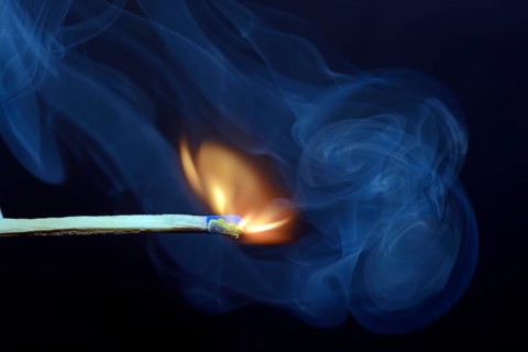 Match being lit