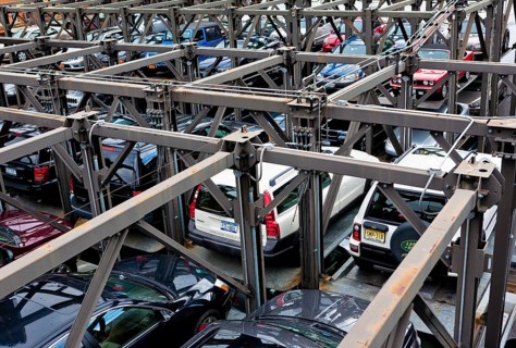 A private parking lot in Chelsea