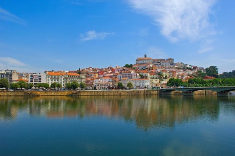 Coimbra historic town and Mondego river