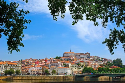 Coimbra historic town and Mondego river