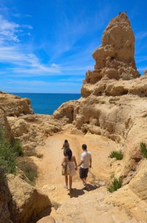 Tourists at the coast