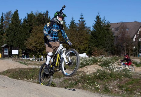 Mountain biker