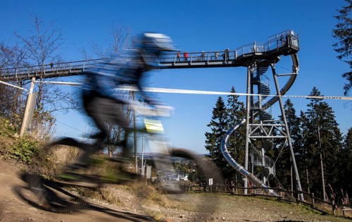 Mountain biker