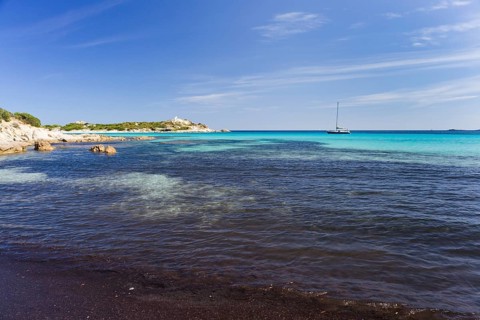 Sailboat at Punta Molentis
