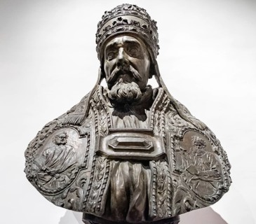 Bronze Bust of Pope Urban VIII by Francesco Bernini