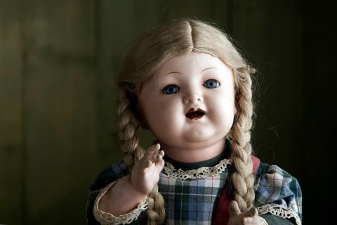 Portrait of an antique doll
