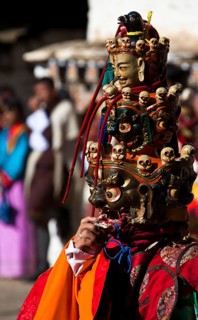 Rare mask at Tsechu festival