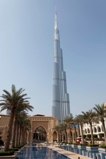 Burj Khalifa and entrance to The Palace Hotel