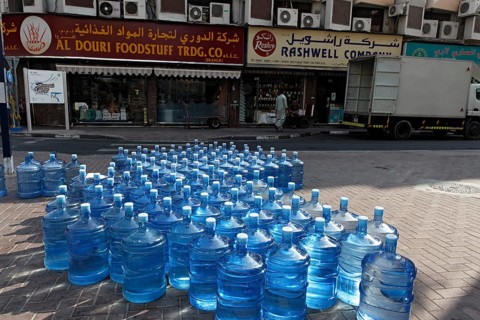 Gallons of water for a water dispenser