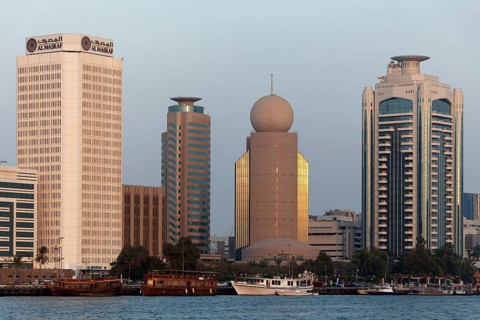 Skyscrapers on Dubai Creek