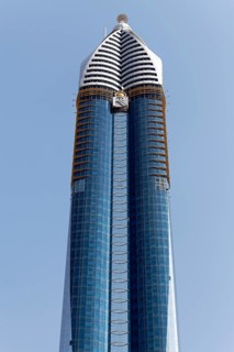 Skyscraper with a glass facade