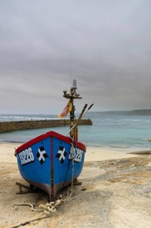 Fishing boat in the harbour of Sennen Cove