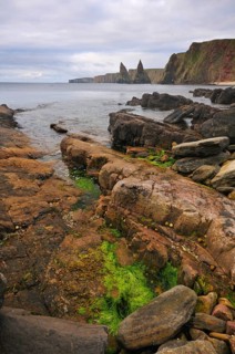 Rock formation off the coastal cliffs