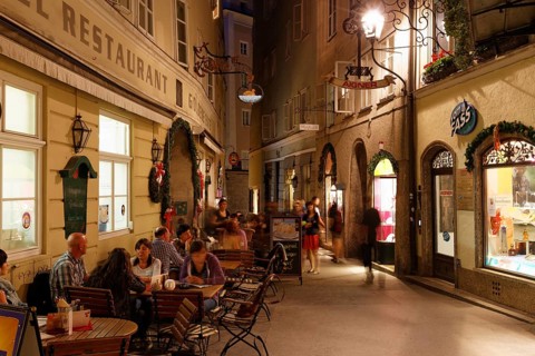 Restaurant of the Goldene Ente Hotel