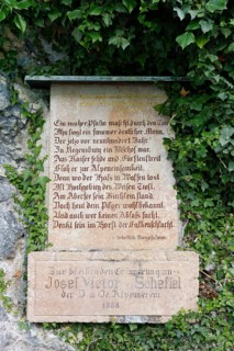 Plaque for Joseph Victor von Scheffel