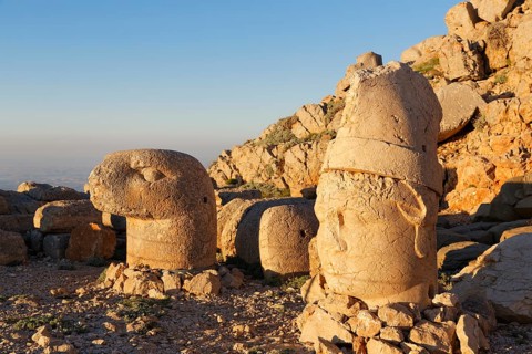 Heads of an eagle and Antiochus
