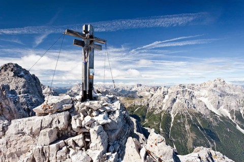 Summit cross of the Croda Rossa di Sesto