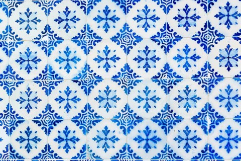 Tiles of traditional Portuguese house