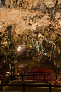 The auditorium stage at the Cathedral Cave