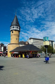 Bockenheimer Warte watchtower in Stadtplatz square
