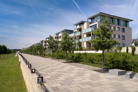 Modern architecture in Frankfurt-Riedberg