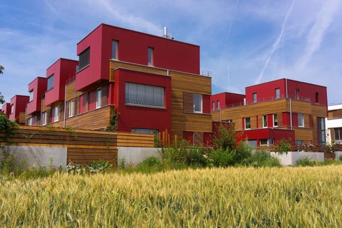 Modern architecture in Frankfurt-Riedberg