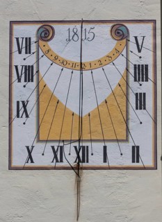 Sundial on the Moated Castle of Glatt