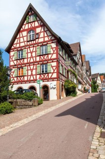 Half-timbered houses in Schiltach in the Kinzig Valley
