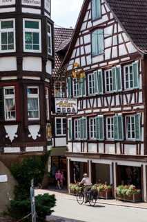 Half-timbered houses in Schiltach in the Kinzig Valley
