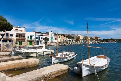The port of Porto Colom