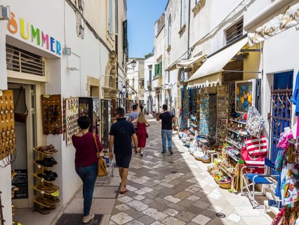 Alley with souvenir shops in the Old Town
