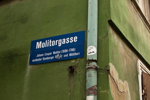 Street sign Molitorgasse