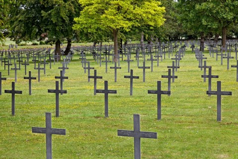 German War Cemetery with 44