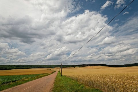 Near Pierrecourt along the D5 road