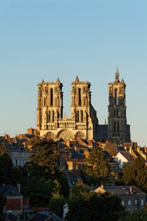 Laon Cathedral in the evening light