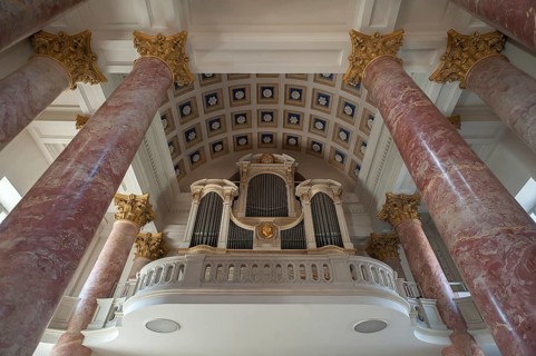 Organ loft of the parish church of St. Elisabeth
