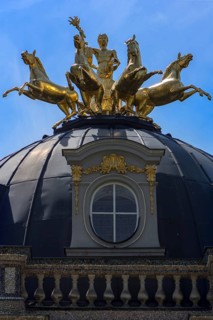 Golden Quadriga on the roof of the Temple of the Sun