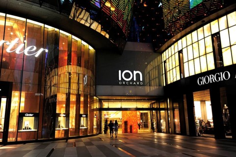 Ion Orchard shopping mall at night
