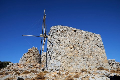 Ruins of old windmills