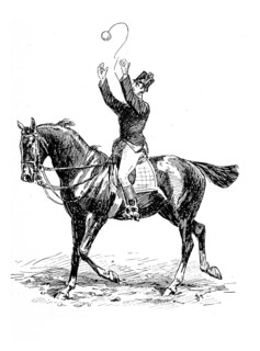 Ball game on horseback