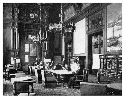 Reading room of the German Reichstag