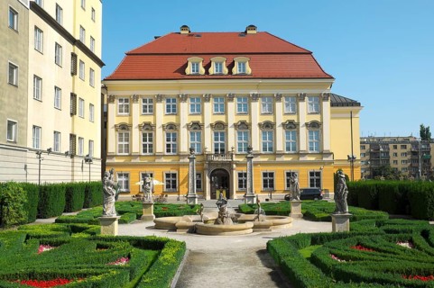 Royal castle with gardens