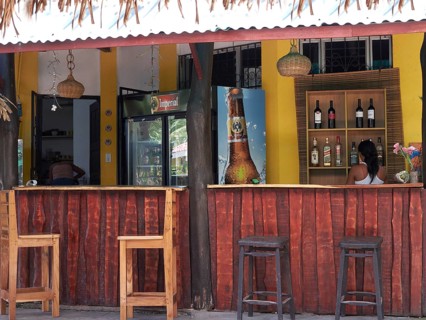 Beach bar near Playa Carryllo